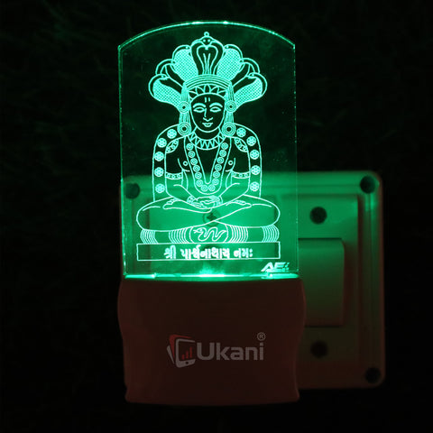 Shree Parshvnath God (Gujarati) Led Lamp