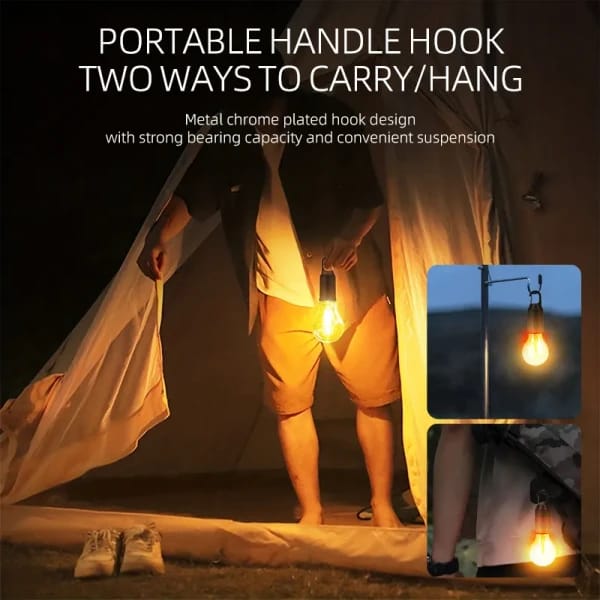 Unbreakable Hanging Clip Bulb Portable & Rechargeable