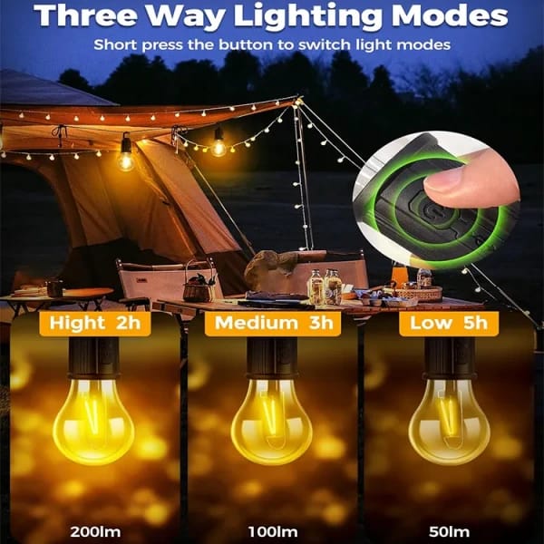 Unbreakable Hanging Clip Bulb Portable & Rechargeable