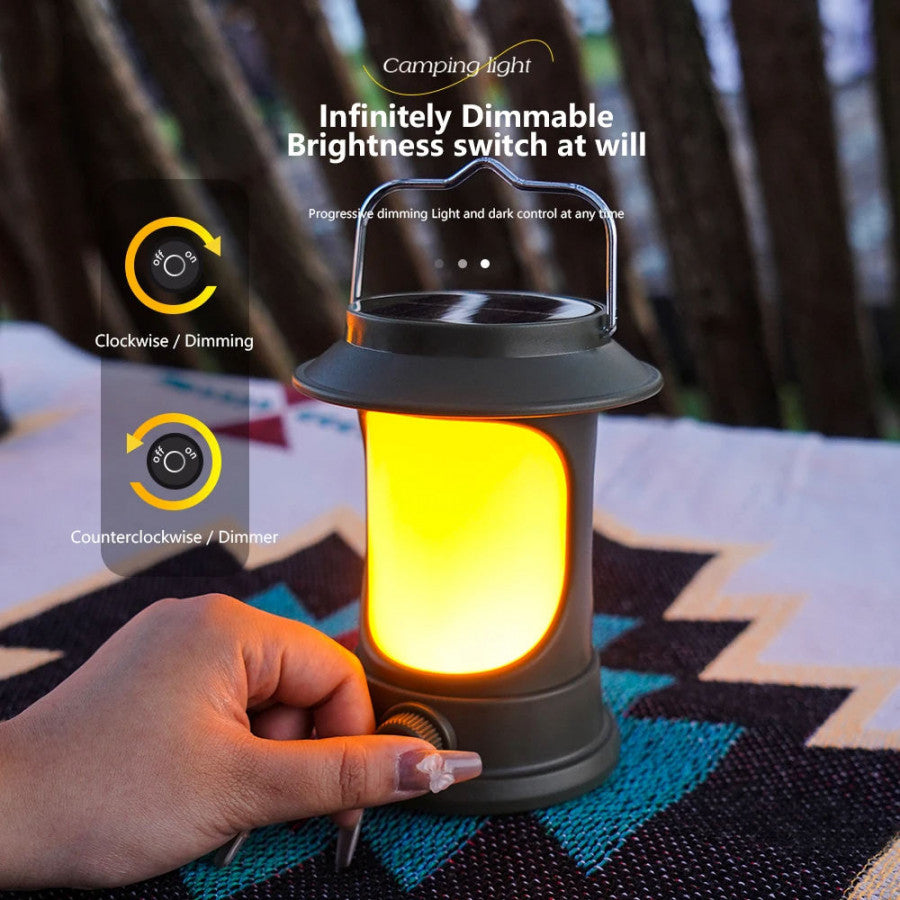 PORTABLE RECHARGEABLE SOLAR LANTERN LIGHT