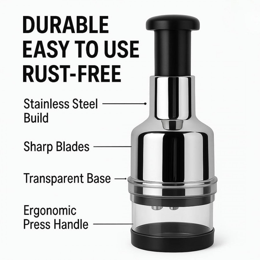 ONION GARLIC HAND PRESS CHOPPER