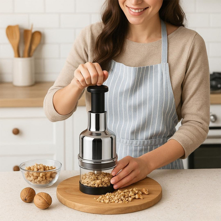 ONION GARLIC HAND PRESS CHOPPER