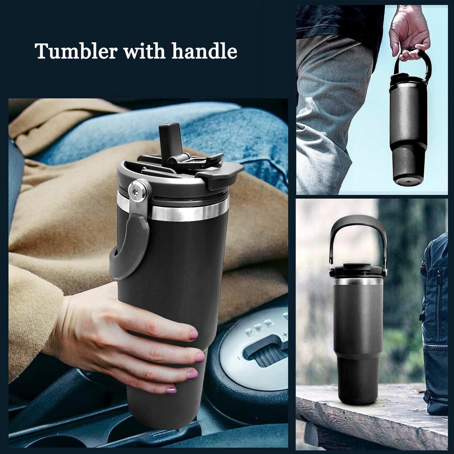 VACUUM THERMOS TUMBLER BOTTLE (890 ML)