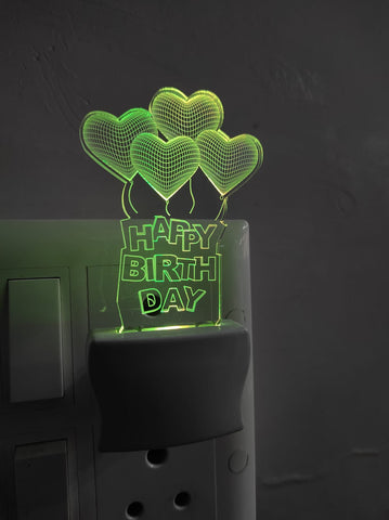 Happy Birthday Balloon Design Led Lamp