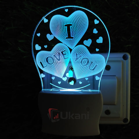 I Love You Design 3D lamp