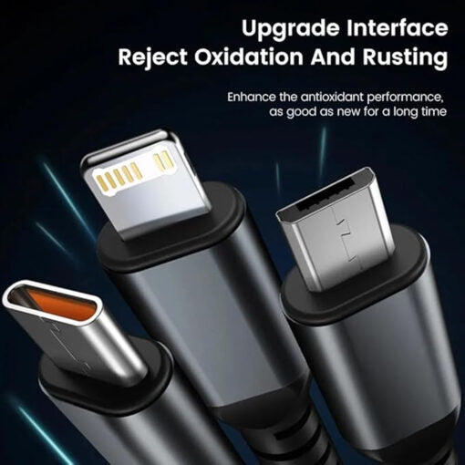 Super-Fast Charging 3-in-1 100w Data Cable