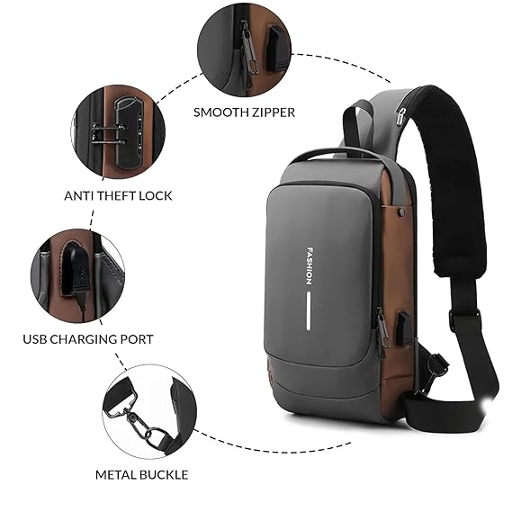 USB Sling Chest Bag