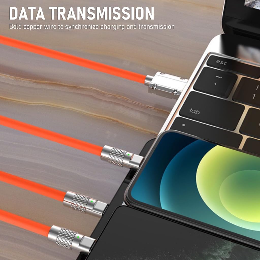 3 In 1 Fast Charging Data Cable,120W