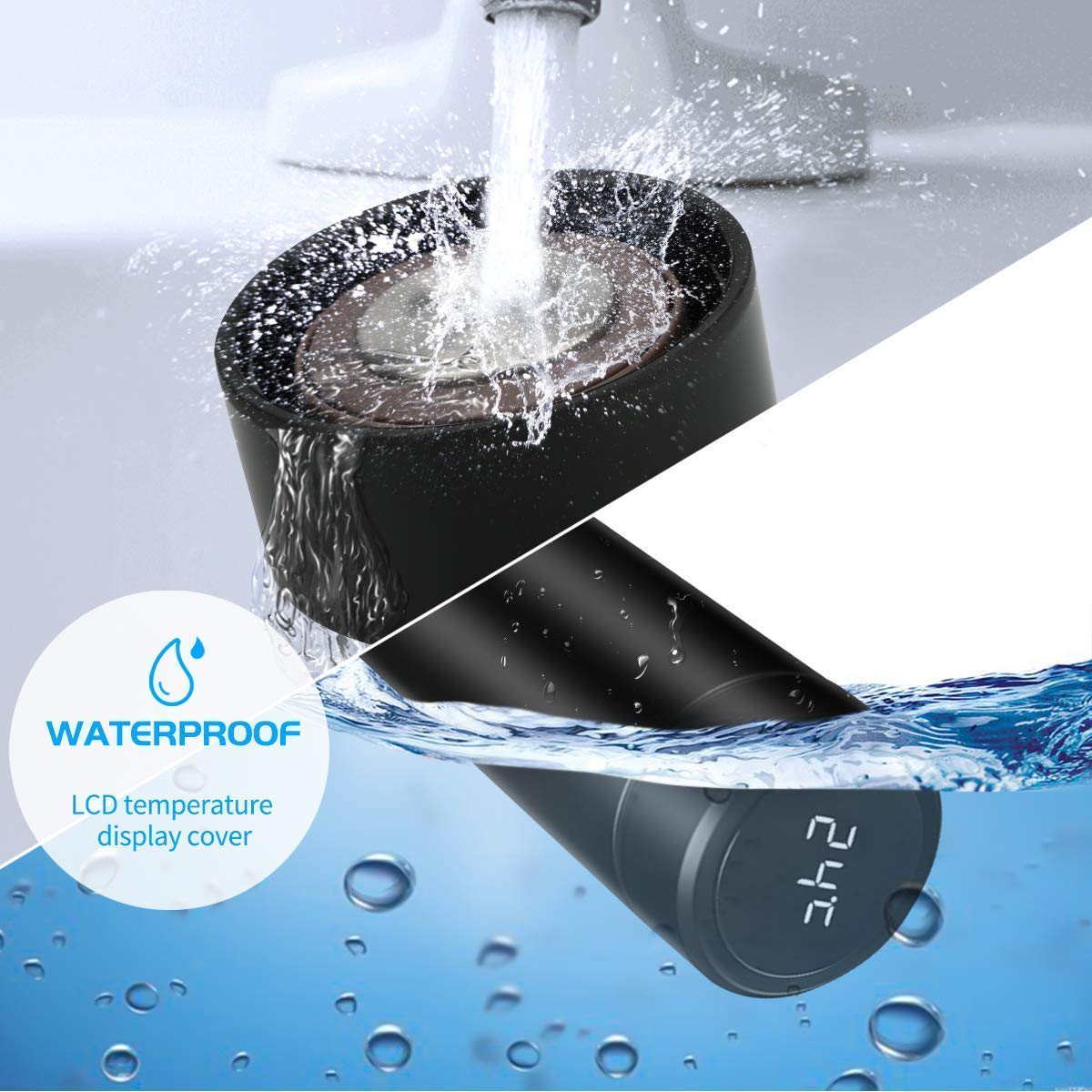 Smart LED Display Temperature Bottle