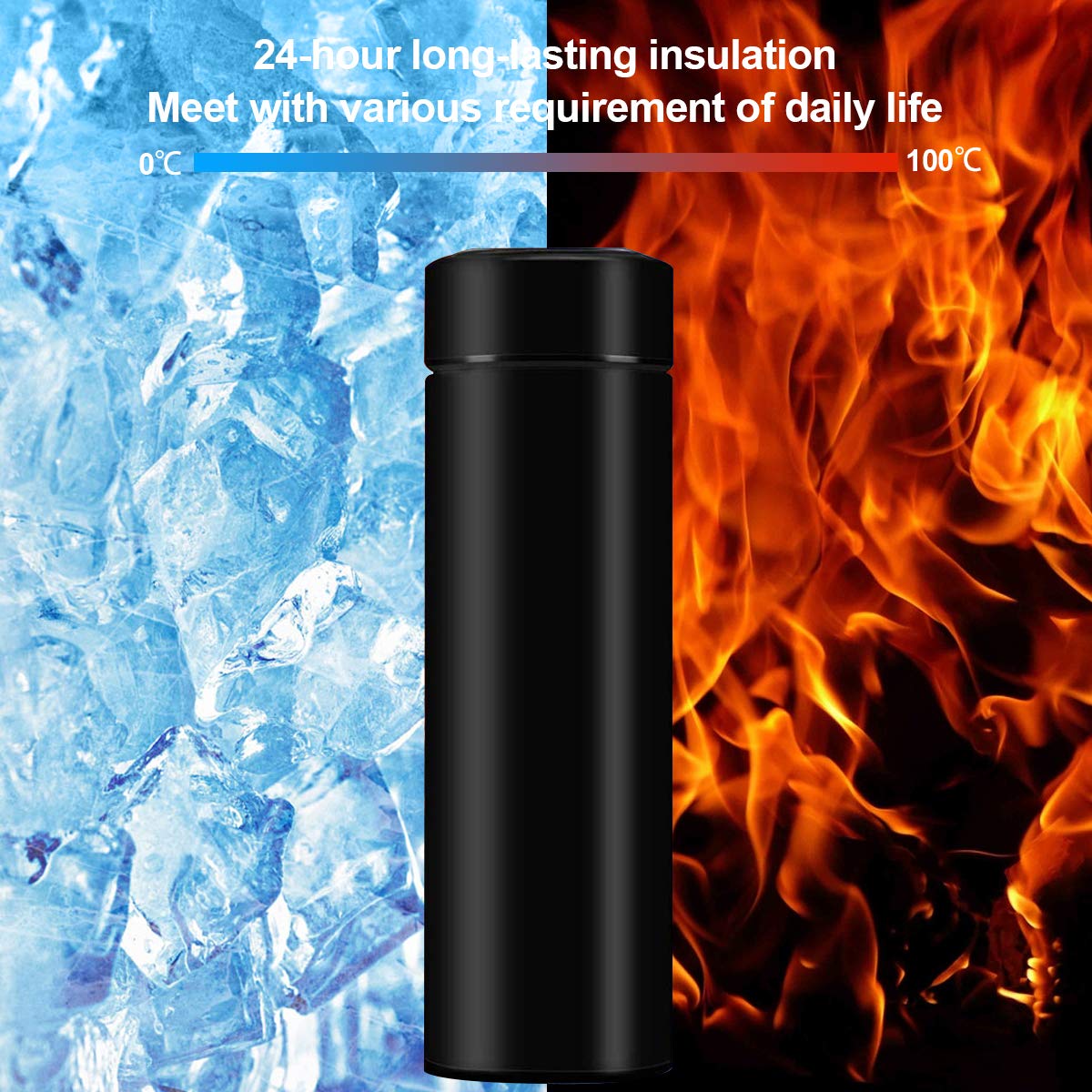 Smart LED Display Temperature Bottle