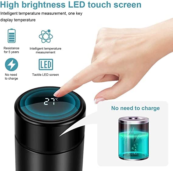 Smart LED Display Temperature Bottle