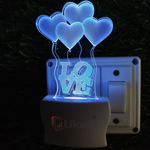 Love in Balloon Design Led Lamp