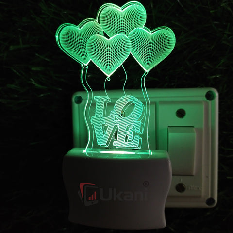 Love in Balloon Design Led Lamp