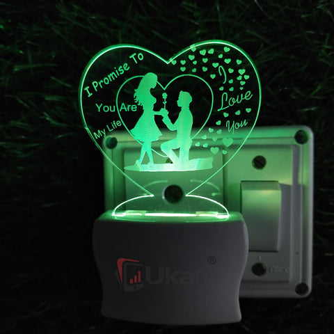 I Promise to You Are My Life Design Led Lamp