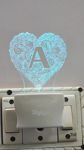 Alphabet Letter A Design Led Lamp