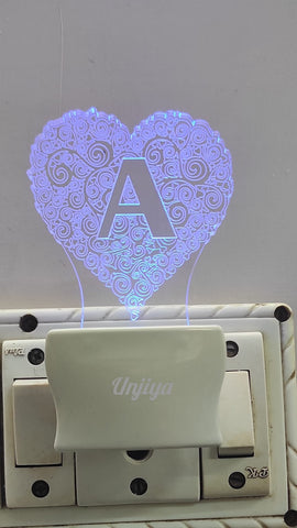 Alphabet Letter A Design Led Lamp