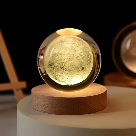 3D CRYSTAL BALL NIGHT LAMP(MOON)