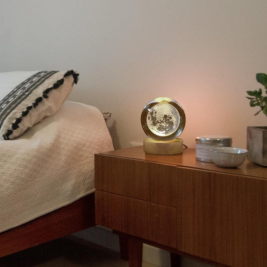 3D CRYSTAL BALL NIGHT LAMP(MOON)