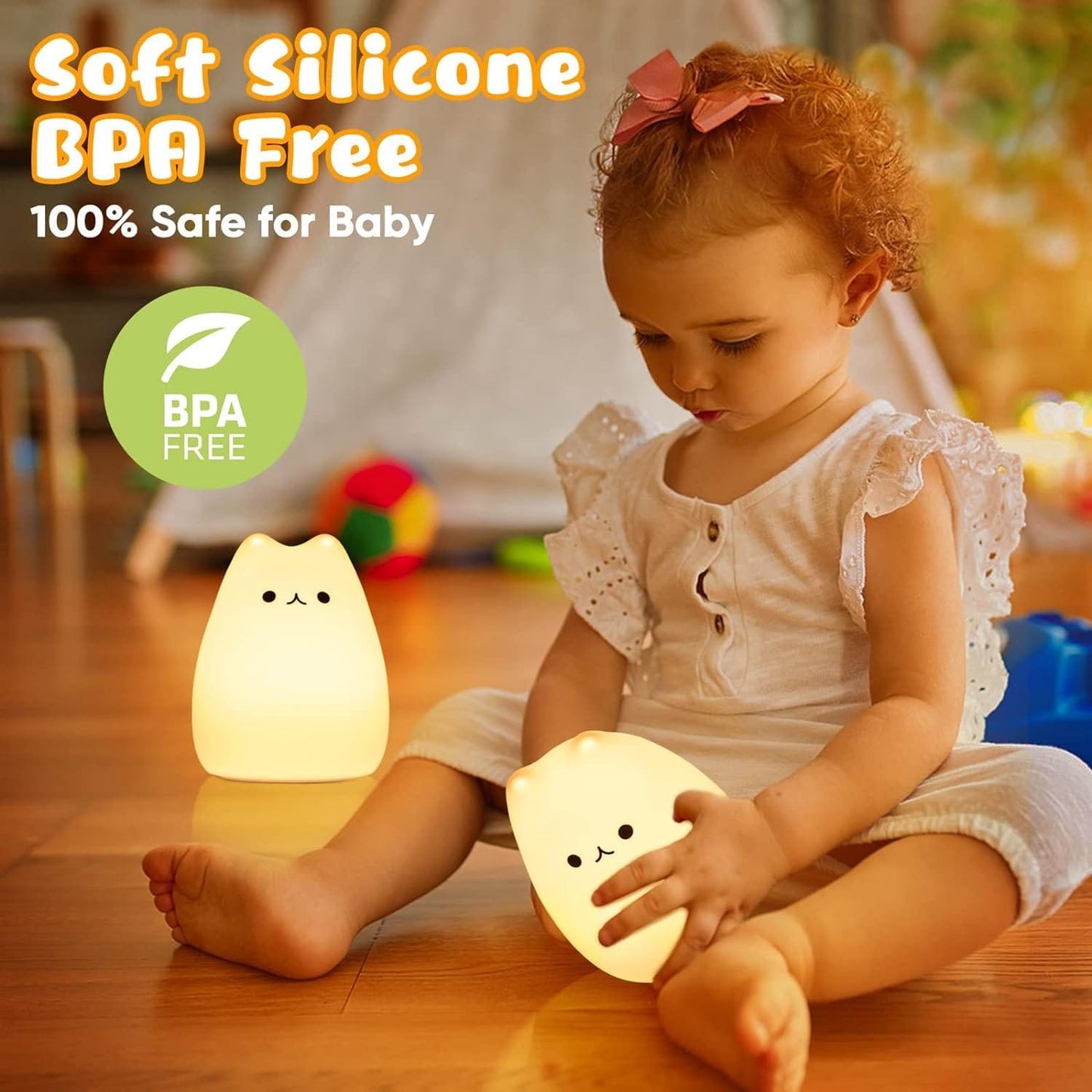 SILICONE CAT NIGHT LIGHT