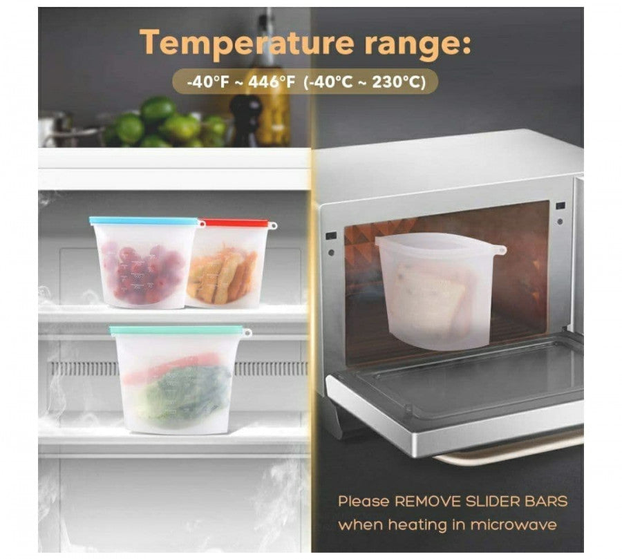 1000 ML SILICON BAG ( 3 PIECE)IDEAL FOR EASY AND ORGANIZED STORAGE