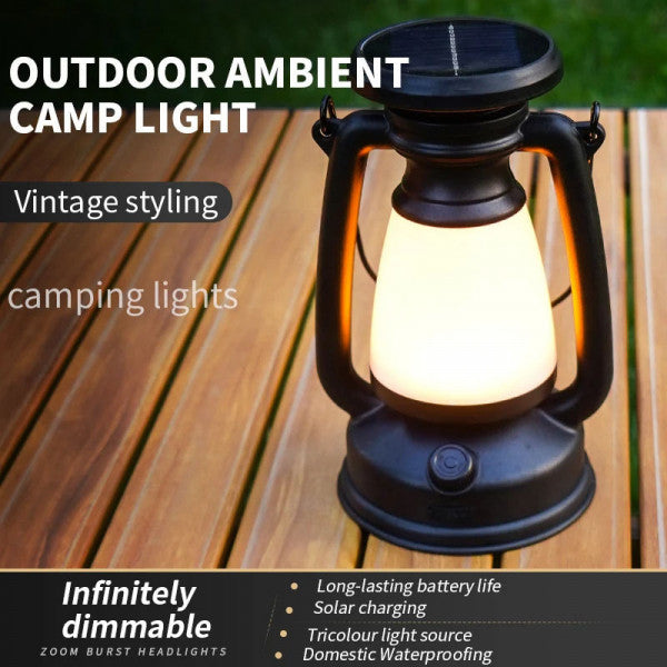 RECHARGEABLE SOLAR CAMPING LANTERN LIGHT (LY16A)