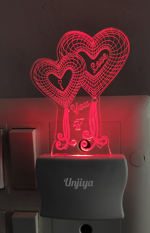 I Love You Balloon Heart Design Led Lamp