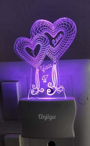 I Love You Balloon Heart Design Led Lamp
