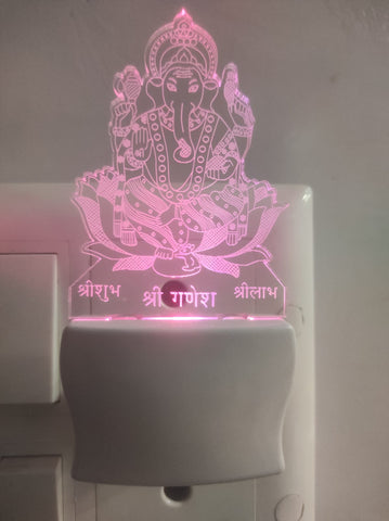 Shree Ganesh Shubh Labh Design Led Lamp