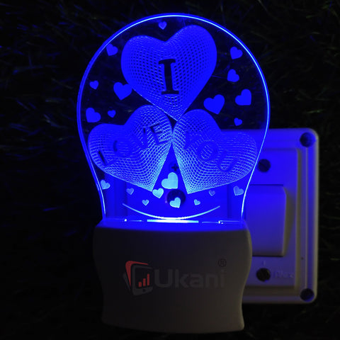 I Love You Design 3D lamp